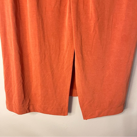 Anthropologie Twist Wrap Maxi Skirt Size Small Coral - Picture 8 of 13